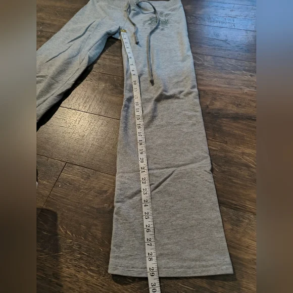 Juicy Couture Women's Junior Heather Gray Sweatpants Small Petite - Picture 7 of 7